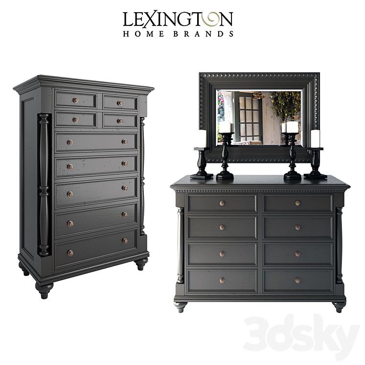 Stony Point Chest And Dresser - Sideboard &amp; Chest Of Drawer - 3D Model intended for Stony Point Triple Dresser Deep Dive Unveiling Design Secrets