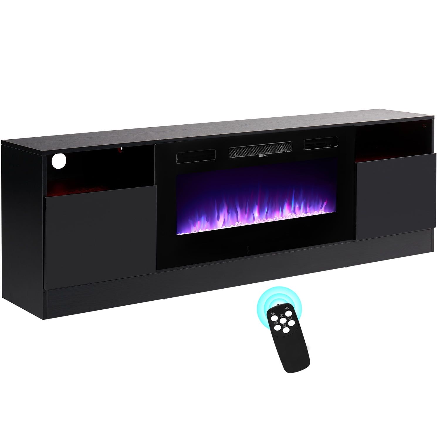 The Art of Ambiance How LED Displays Enhance Your Fireplace TV Stand