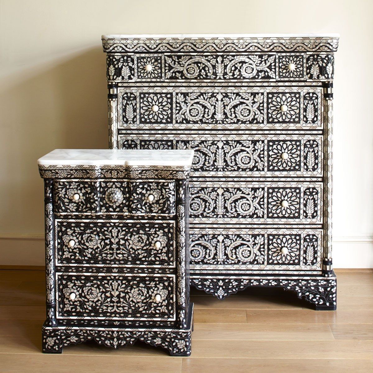 The Artistry and Legacy of Ebony and Mother of Pearl Furniture