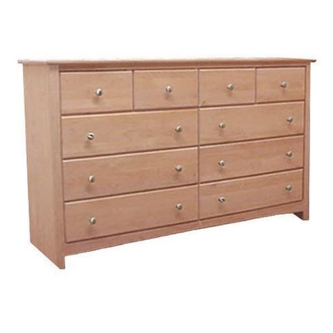 The 10 Drawer Archbold Shaker Bedroom Dresser Made In The Usa | Bedroom ... in Unveiling the Craftsmanship of Furniture of America Cartagena Dressers