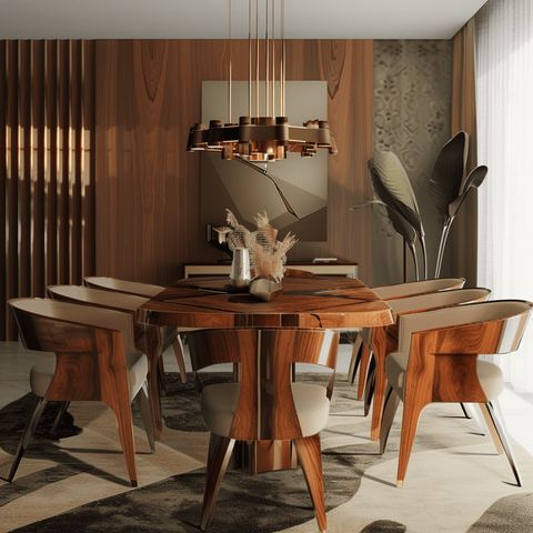 The Ultimate Mid-Century Modern Dining Room: Proven Tips For A Stunning ... regarding The Enduring Appeal of Mid-Century Design Reflected in Dark Acacia Furniture