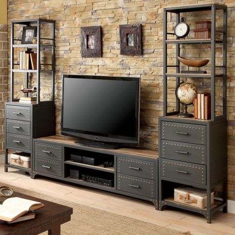 Top 20 Of Industrial Style Tv Stands pertaining to Choosing the Right Industrial 58" TV Stand for Your Living Room