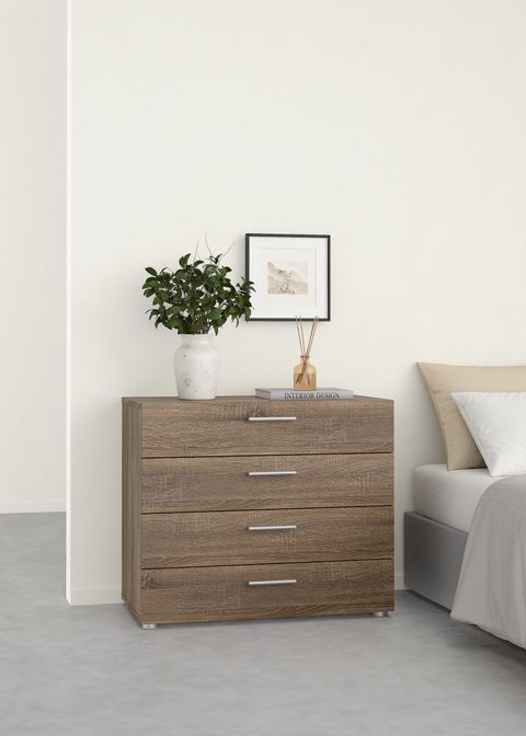 Tvilum Loft 4 Drawer Chest Dresser For Adults, Truffle Oak - Walmart.com regarding Choosing the Perfect 4 Drawer Chest Truffle for Your Space