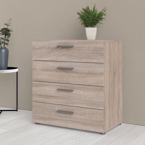 Tvilum Loft 4 Drawer Chest, Truffle - Walmart.com - Walmart.com with regard to 4 Drawer Chest Truffle