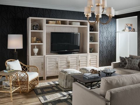 Universal Coastal Living Getaway Entertainment Center - Seigerman's ... with regard to Beyond the Basics Essential Considerations for Choosing an 80" Entertainment Center With Hutch