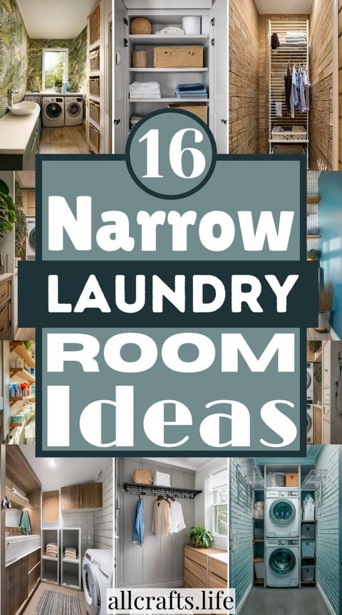 16 Narrow Laundry Room Ideas To Organize Your Laundry Room - All Crafts for The Art of Organizing Your Laundry Room for Seamless Living