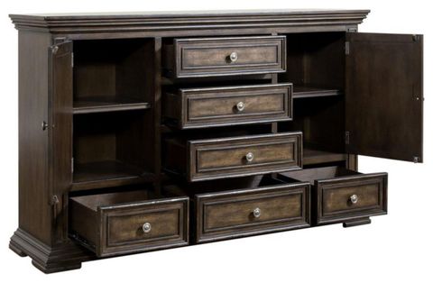 2 Door 6 Drawer Dresser - 361-Br31 - Contemporary - Dressers - By Bison ... with regard to