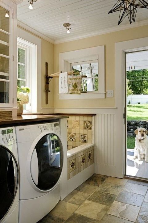 20 Cool Laundry Room For Pet Lovers | Homemydesign with Designing a Dual-Purpose Laundry Room Pet Care Meets Practicality