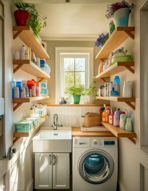 20 Narrow Laundry Room Ideas To Organize Your Laundry Room - All Crafts within