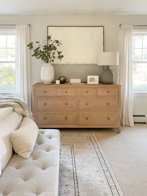 20 Serene Neutral Bedroom Decor Ideas » Lady Decluttered throughout Designing a Serene Space with the Canterbury Natural White Chest