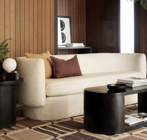 21 Boucle Sofas And Sectionals That Are Stunning - Happily Inspired with regard to