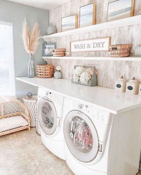 23 Laundry Room Ideas To Make Laundry A Breeze | Rustic Laundry Rooms ... throughout