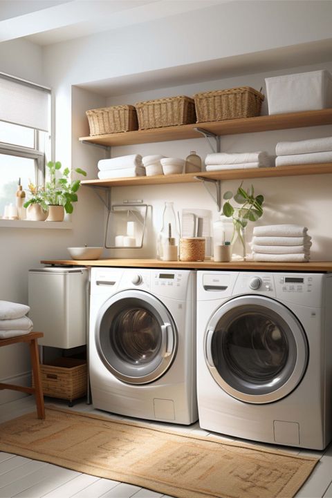 60 Farmhouse Laundry Room Ideas To Organize Your Laundry With Charm ... regarding The Art of Organizing Your Laundry Room for Seamless Living
