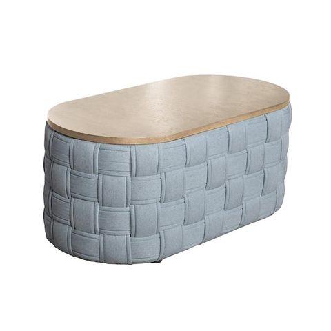 Acme Furniture Saree 23.62 In. Light Teal Chenille Wood C Shaped End ... regarding Acme Saree Sofa, Light Teal Chenille & White Finish