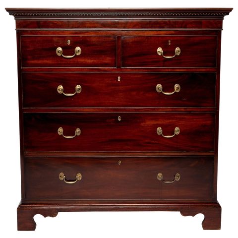 Antique Georgian Five Drawer Chest For Sale At 1Stdibs with Understanding the Character of a 5-Drawer Antique Silver Chest