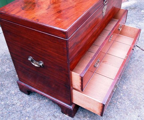 Antique Georgian Mahogany Silver Chest At 1Stdibs | Antique Silver ... intended for