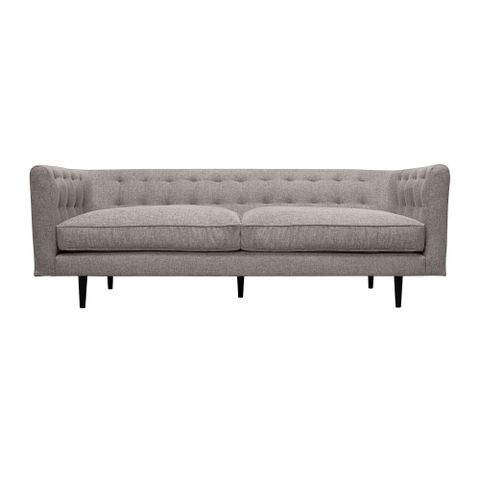 Armen Living Annabelle 80" Fabric &Amp; Wood Sofa With Padded Arms In Gray ... for Understanding the Craftsmanship of the Annabelle 80 Fossil Gray Velvet Sofa