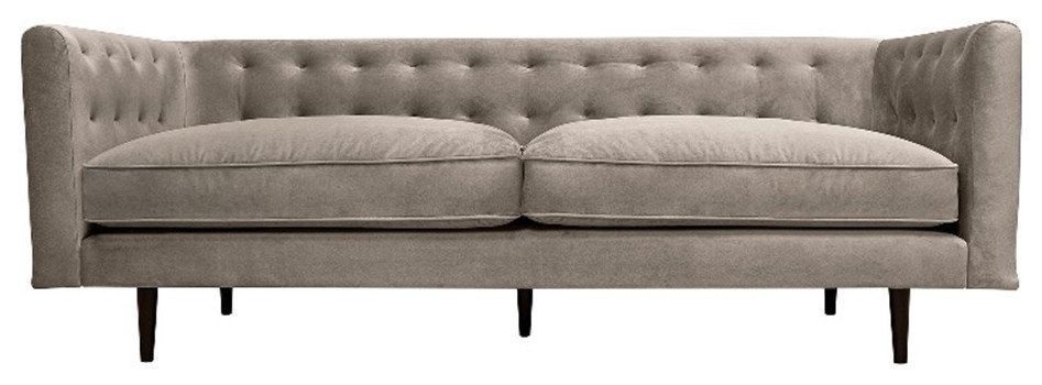 Understanding the Craftsmanship of the Annabelle 80 Fossil Gray Velvet Sofa