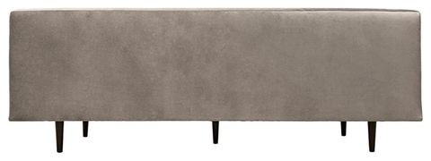 Armen Living Annabelle 80" Velvet &Amp; Wood Sofa In Fossil Gray And Black ... pertaining to Understanding the Craftsmanship of the Annabelle 80 Fossil Gray Velvet Sofa
