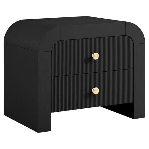 Artisto Black Nightstand Meridian Furniture 888Black-Ns | Hogar in