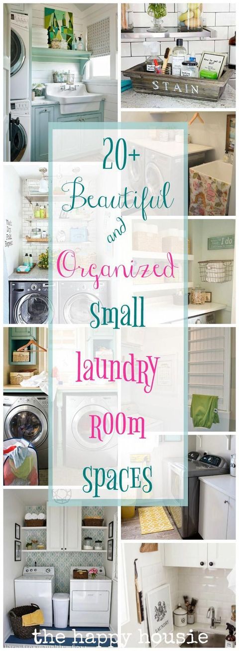 Beautifully Organized Small Laundry Rooms | Small Laundry Rooms, Room ... with Transforming Your Laundry Room One Day at a Time A Seven Day Journey