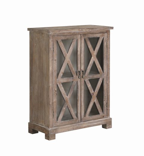 Benzara Traditional Style Wood And Glass Accent Cabinet, Brown ... inside