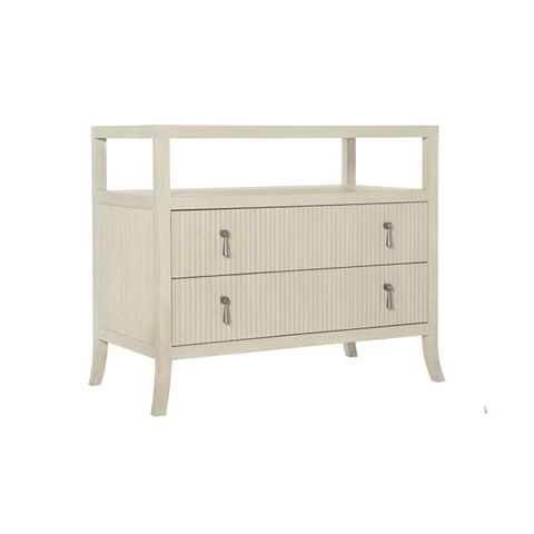 Bernhardt East Hampton 2 - Drawer Bachelor's Chest In Cerused Linen ... throughout Bernhardt East Hampton Tall Chest, Cerused Linen