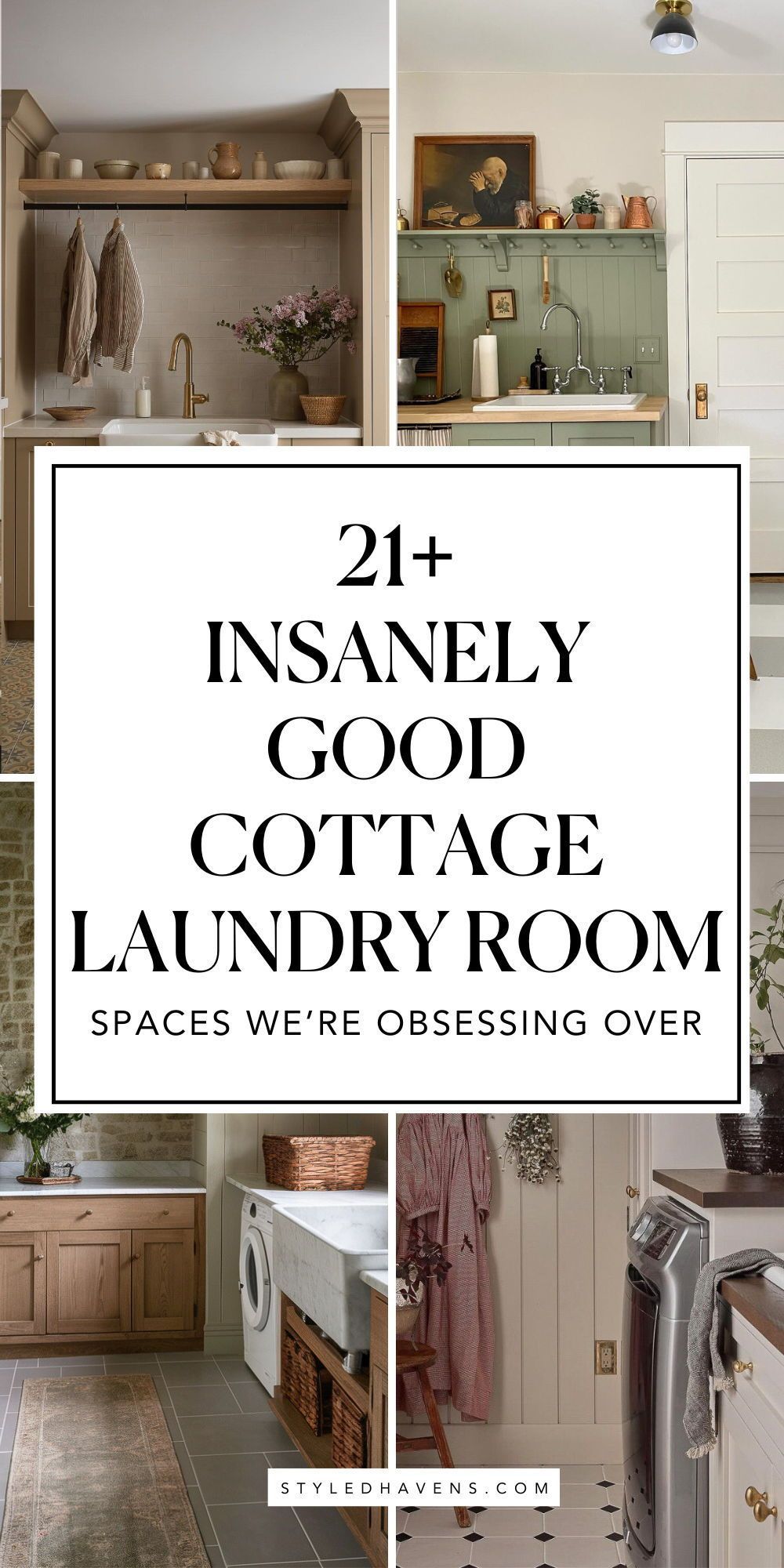 *Best* Cottage Laundry Room Ideas With A Vintage Vibe We Love | Vintage ... for 9 Sweet Ideas For An English Cottage Laundry Room