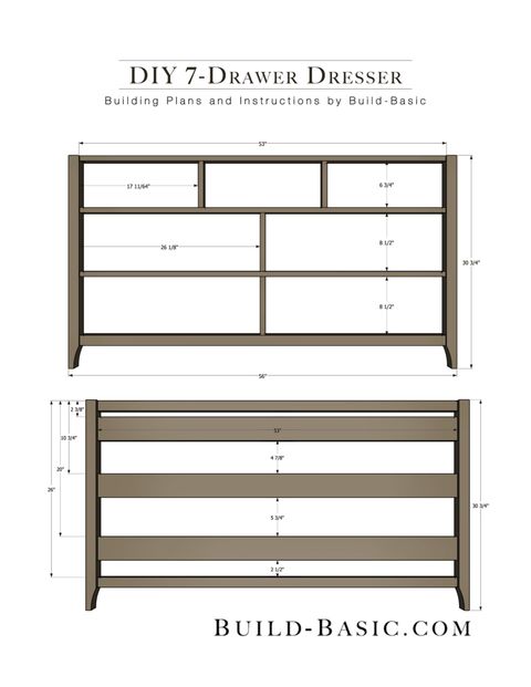 Build A Diy 7 Drawer Dresser ‹ Build Basic pertaining to
