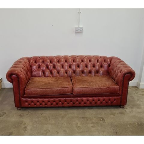 Chesterfield Three-Seater Sofa By Sofa Classics. 43 (Floor To Seat) X ... regarding The Chesterfield Sofa Tracing Its Enduring Legacy