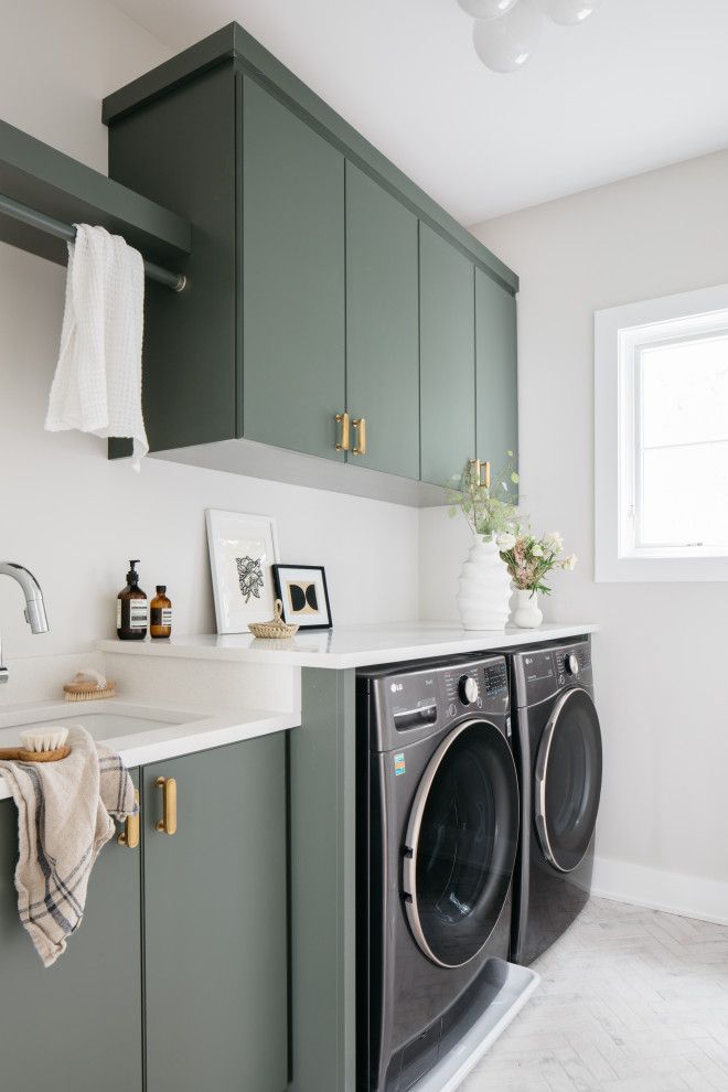 Chestnut Street - Transitional - Laundry Room - Chicago - By M House ... regarding A Bright New Laundry Room For Lowe’s-Houzz Sweepstakes Winners