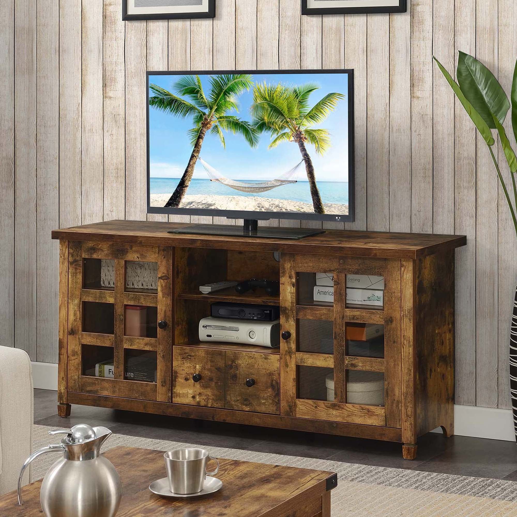 Convenience Concepts Newport Park Lane 1 Drawer Tv Stand With Storage ... inside