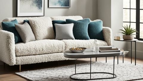 Discover Comfy Chic With A Boucle Sofa Today – Ballen Blogger pertaining to The Art of Integrating a Pink Boucle Sofa into Your Living Space Design