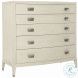 East Hampton Cerused Linen 46&quot; Hall Accent Chest From Bernhardt ... intended for Bernhardt East Hampton Tall Chest, Cerused Linen