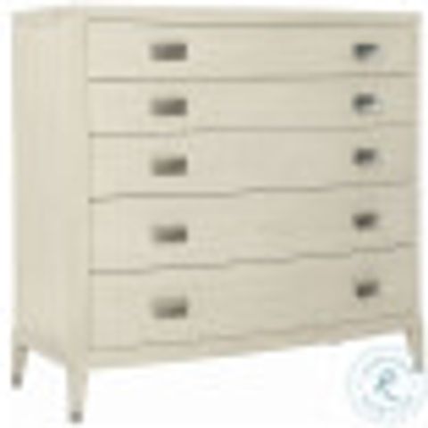 East Hampton Cerused Linen 46" Hall Accent Chest From Bernhardt ... intended for Bernhardt East Hampton Tall Chest, Cerused Linen