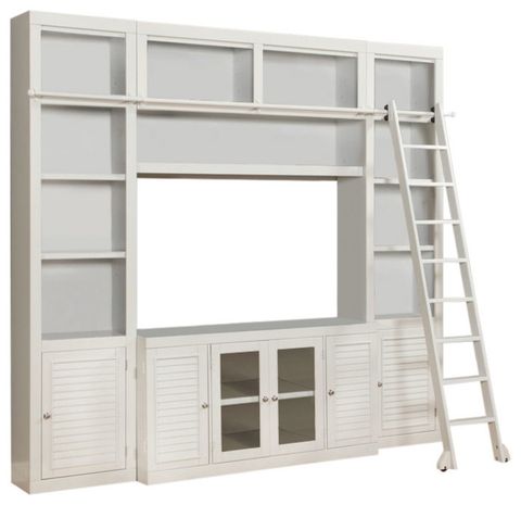 Emma Mason Signature Havant 4 Piece Entertainment Wall In Cottage White ... pertaining to