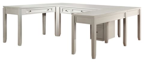 Emma Mason Signature Havant 6-Piece U-Shaped Modular Desk Office In ... with Crafting a Harmonious Living Room with Emma Mason Havant Pieces