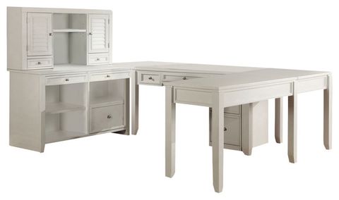 Emma Mason Signature Havant 7-Piece U-Shaped Modular Office In Cottage ... throughout Crafting a Harmonious Living Room with Emma Mason Havant Pieces