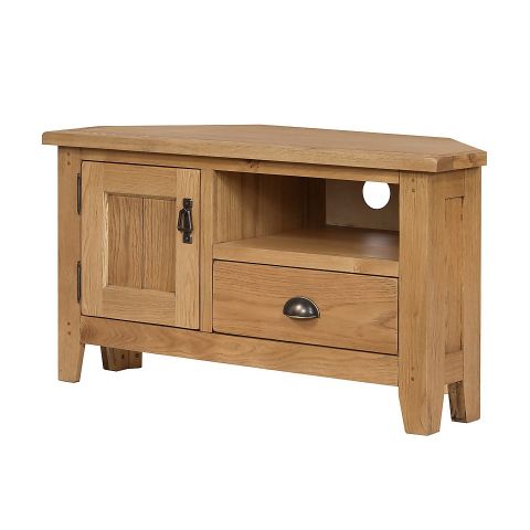 Hocombe Corner Tv Stand - Oak | Homebase for