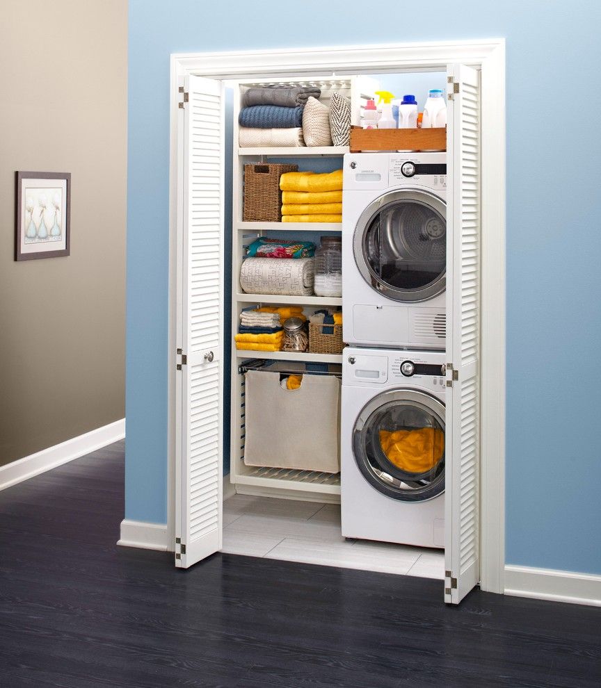 Indoor Spaces - Transitional - Laundry Room - Charlotte - By Lowe's ... in A Bright New Laundry Room For Lowe’s-Houzz Sweepstakes Winners
