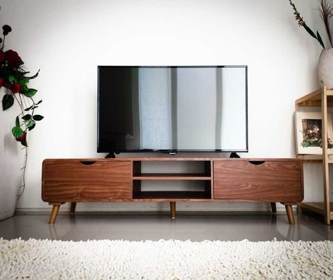 Jual Meja Tv Davinchi Tv Stand - Oak Di Seller Viano Official Store ... for From Forest to Family Room The Journey of a Light Oak Native TV Stand