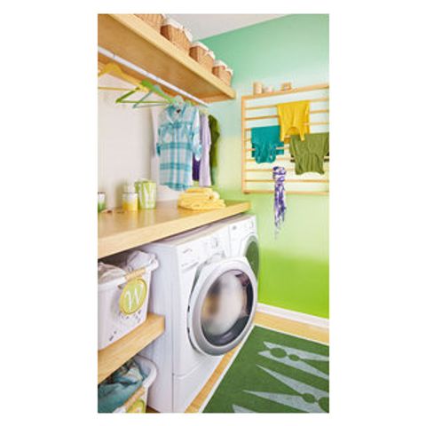Laundry Room With Loads Of Style - Modern - Laundry Room - Charlotte ... throughout A Bright New Laundry Room For Lowe’s-Houzz Sweepstakes Winners