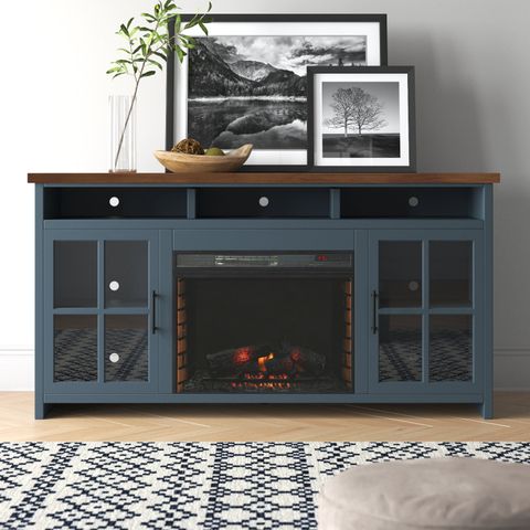 Laurel Foundry Modern Farmhouse Brixham 74 Inch Fireplace Tv Stand ... with regard to
