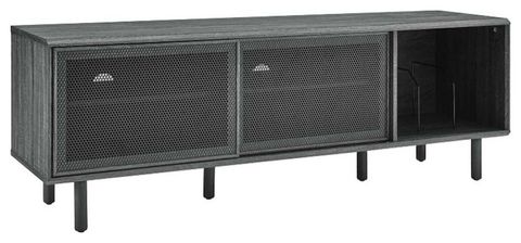 Modway Kurtis Mdf Particleboard Tv And Record Stand For Tvs Up To 65 ... regarding The Perfect Fit The Kurtis 47" TV Stand Charcoal Explained