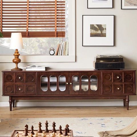 Moonlight Design French Style Solid Wood Frame Tv Cabinet | Wayfair within