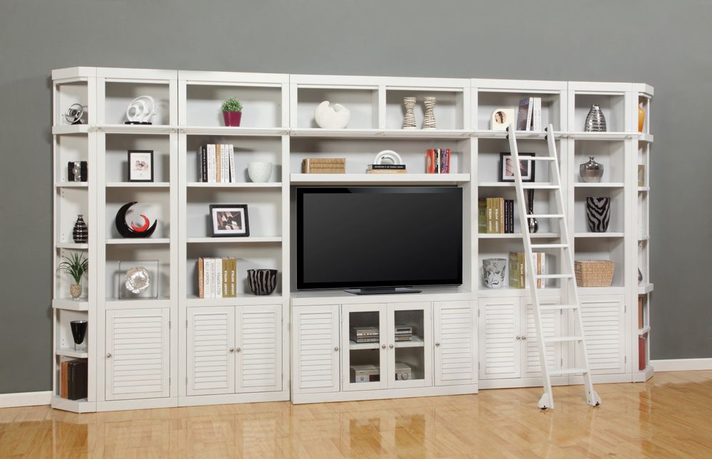 Parker House - Boca 9Pc Library Entertainment Extended Wall Set In ... with
