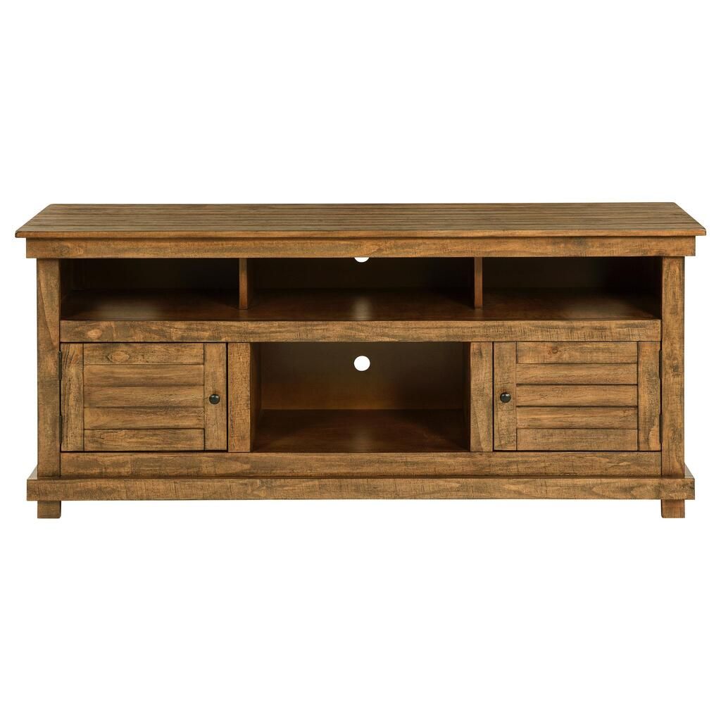 Payne 60 Inch Tv Stand Media Console In Distressed Brown By Coaster ... regarding The Durability and Design of the Payne 60&quot; Distressed Java TV Stand