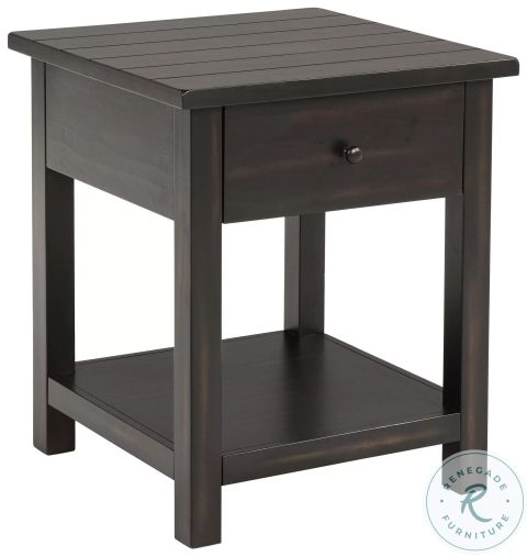 Payne Distressed Java 1 Drawer End Table From Coaster Furniture ... intended for The Durability and Design of the Payne 60" Distressed Java TV Stand