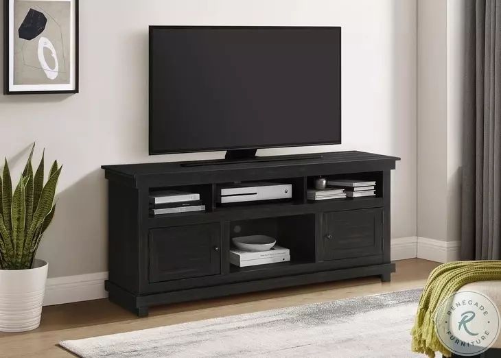 The Durability and Design of the Payne 60″ Distressed Java TV Stand