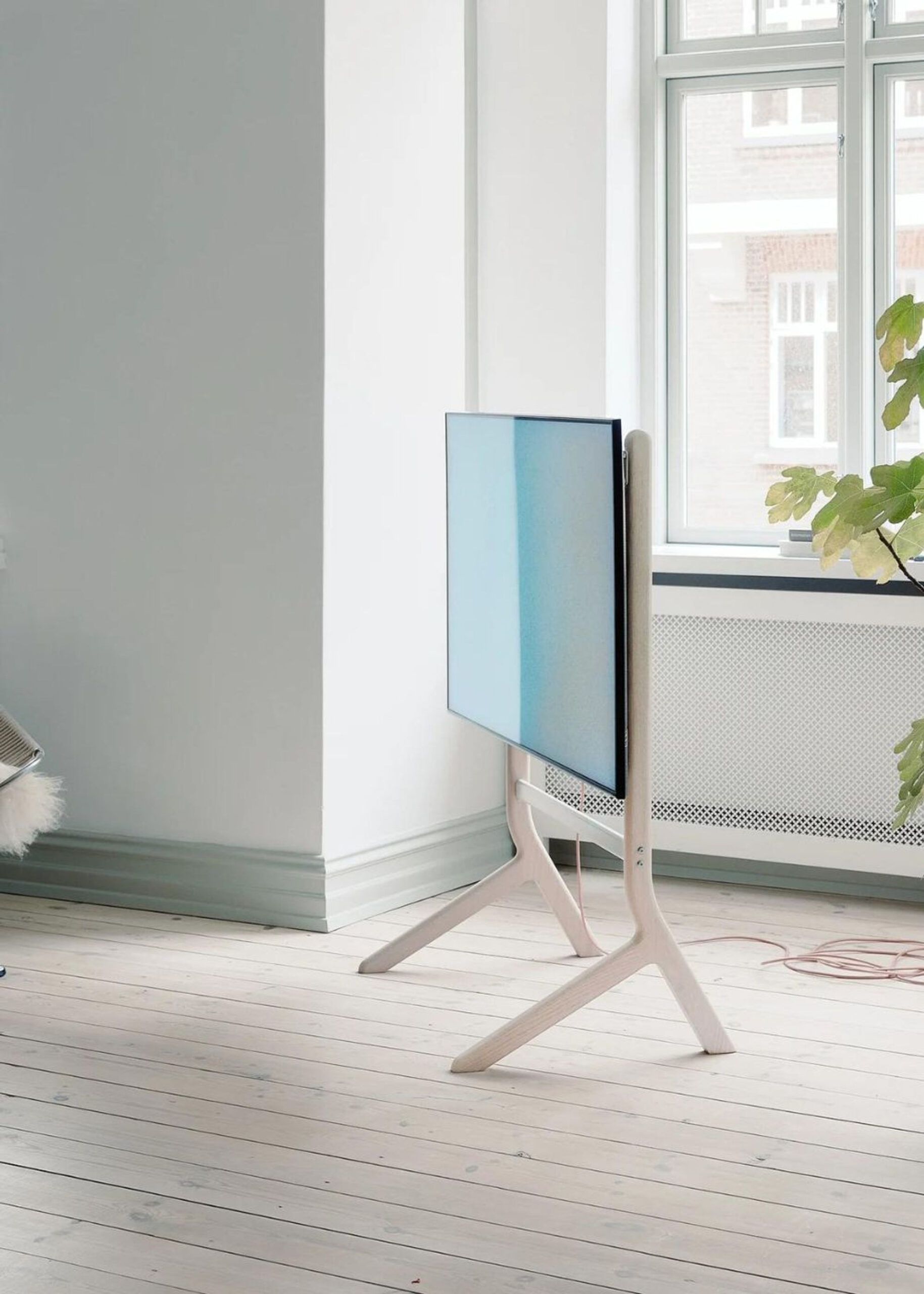 Pedestal - Hopper - Tv-Stander - Light Oak regarding